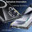 For Samsung Galaxy S22 Ultra 5G Phone Magnetic Case TPU+PC Clear Back Cover - 5