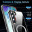 For Samsung Galaxy S22 5G Phone Magnetic Case TPU+PC Clear Back Cover - 5