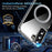 For Samsung Galaxy S22 5G Phone Magnetic Case TPU+PC Clear Back Cover - 6