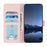 For Google Pixel 9a Case with Strap RFID Blocking Leather Wallet Phone Cover Cat Mouse Pattern - Pink - 3