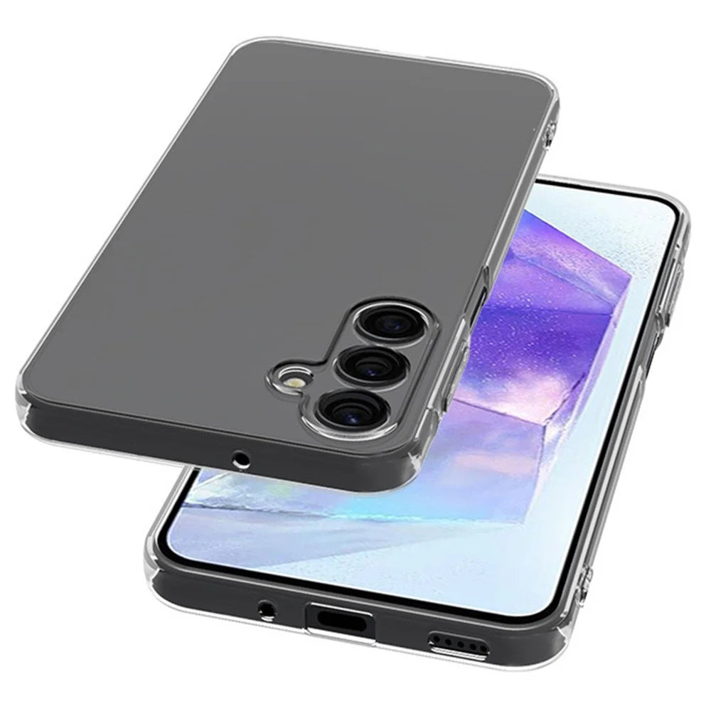 For Samsung Galaxy A56 5G Clear Phone Case Ultra-Thin Flexible TPU Back Cover - 4