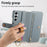 For Samsung Galaxy A16 4G / 5G Case RFID Blocking Zipper Wallet PU Leather Mobile Cover - Blue - 5