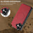 LC.IMEEKE For iPhone 16 Plus Magnetic Case Compatible with MagSafe Leather+TPU Back Cover - Red - 6