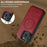 LC.IMEEKE For iPhone 15 Pro Max Magnetic Case Compatible with MagSafe Leather+TPU Back Cover - Red - 6