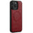 LC.IMEEKE For iPhone 14 Pro Magnetic Case Compatible with MagSafe Leather+TPU Back Cover - Red - 2