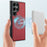 LC.IMEEKE For Samsung Galaxy S24 Ultra Magnetic Case Leather+TPU Back Cover - Red - 7