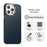 For iPhone 15 Pro Max Case Cell Phone Hybrid Back Cover Carbon Fiber Texture - Blue - 2