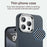 For iPhone 15 Pro Max Case Cell Phone Hybrid Back Cover Carbon Fiber Texture - Blue - 5