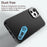 For iPhone 11 Pro Max Case Cell Phone Hybrid Back Cover Carbon Fiber Texture - Black - 4