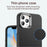 For iPhone 11 Pro Max Case Cell Phone Hybrid Back Cover Carbon Fiber Texture - Black - 5