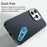 For iPhone 14 Pro Case Cell Phone Hybrid Back Cover Carbon Fiber Texture - Blue - 4