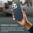 For iPhone 14 Pro Case Cell Phone Hybrid Back Cover Carbon Fiber Texture - Blue - 6