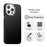 For iPhone 14 Pro Max Case Cell Phone Hybrid Back Cover Carbon Fiber Texture - Black - 2