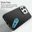 For iPhone 14 Pro Max Case Cell Phone Hybrid Back Cover Carbon Fiber Texture - Black - 4
