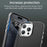 For iPhone 14 Pro Max Case Cell Phone Hybrid Back Cover Carbon Fiber Texture - Black - 7