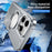 For iPhone 16 Pro Case Heat Dissipation Hollow Aluminium Alloy Phone Cover - Titanium - 7