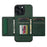 LC.IMEEKE L5 For iPhone 16 Pro Max Magnetic Phone Case Leather Back Cover with Detachable Card Holder - Green - 2