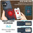 LC.IMEEKE L3 For iPhone 16 Plus Magnetic Case Detachable Card Holder Leather+TPU Mobile Cover - Blue - 7