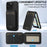 LC.IMEEKE L3 For iPhone 14 Pro Max Magnetic Case Detachable Card Holder Leather+TPU Mobile Cover - Black - 5