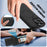 LC.IMEEKE L3 For iPhone 14 Pro Max Magnetic Case Detachable Card Holder Leather+TPU Mobile Cover - Black - 6