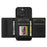 LC.IMEEKE L5 For iPhone 14 Pro Max Magnetic Phone Case Leather Back Cover with Detachable Card Holder - Black - 3