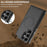 LC.IMEEKE L5 For Samsung Galaxy S24 Ultra Magnetic Phone Case Leather Back Cover with Detachable Card Holder - Black - 4
