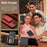 LC.IMEEKE L5 For Samsung Galaxy S23 FE Magnetic Phone Case Leather Back Cover with Detachable Card Holder - Black - 7