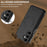 LC.IMEEKE L5 For Samsung Galaxy A15 4G / 5G Magnetic Phone Case Leather Back Cover with Detachable Card Holder - Black - 4