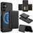 LC.IMEEKE L5 For Samsung Galaxy A16 4G / 5G Magnetic Phone Case Leather Back Cover with Detachable Card Holder - Black - 1