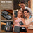 LC.IMEEKE L5 For Samsung Galaxy A14 4G / 5G Magnetic Phone Case Leather Back Cover with Detachable Card Holder - Black - 7