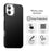 For iPhone 16 Case Cell Phone Hybrid Back Cover Carbon Fiber Texture - Black - 2