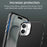 For iPhone 16 Case Cell Phone Hybrid Back Cover Carbon Fiber Texture - Black - 7
