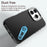 For iPhone 16 Pro Max Case Cell Phone Hybrid Back Cover Carbon Fiber Texture - Black - 4