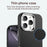 For iPhone 16 Pro Max Case Cell Phone Hybrid Back Cover Carbon Fiber Texture - Black - 5