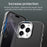 For iPhone 16 Pro Max Case Cell Phone Hybrid Back Cover Carbon Fiber Texture - Black - 7