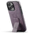 FIERRE SHANN For iPhone 16 Pro Case Kickstand Leather Slim Back Cover - Purple - 2