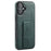 FIERRE SHANN For iPhone 16 Plus Case Kickstand Leather Slim Back Cover - Green - 1