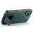 FIERRE SHANN For iPhone 16 Plus Case Kickstand Leather Slim Back Cover - Green - 3