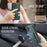 FIERRE SHANN For iPhone 16 Plus Case Kickstand Leather Slim Back Cover - Green - 4