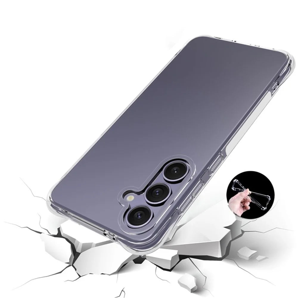 For Samsung Galaxy A56 5G TPU Phone Case Non-Slip Transparent Mobile Phone Cover - 2