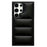 For Samsung Galaxy S23 Ultra Case Puffer Jacket Leather+TPU Soft Touch Phone Cover - Black - 1
