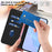For Samsung Galaxy S24 / Galaxy S25 Case Solid Color Wallet Leather Phone Cover with Strap - Black - 5