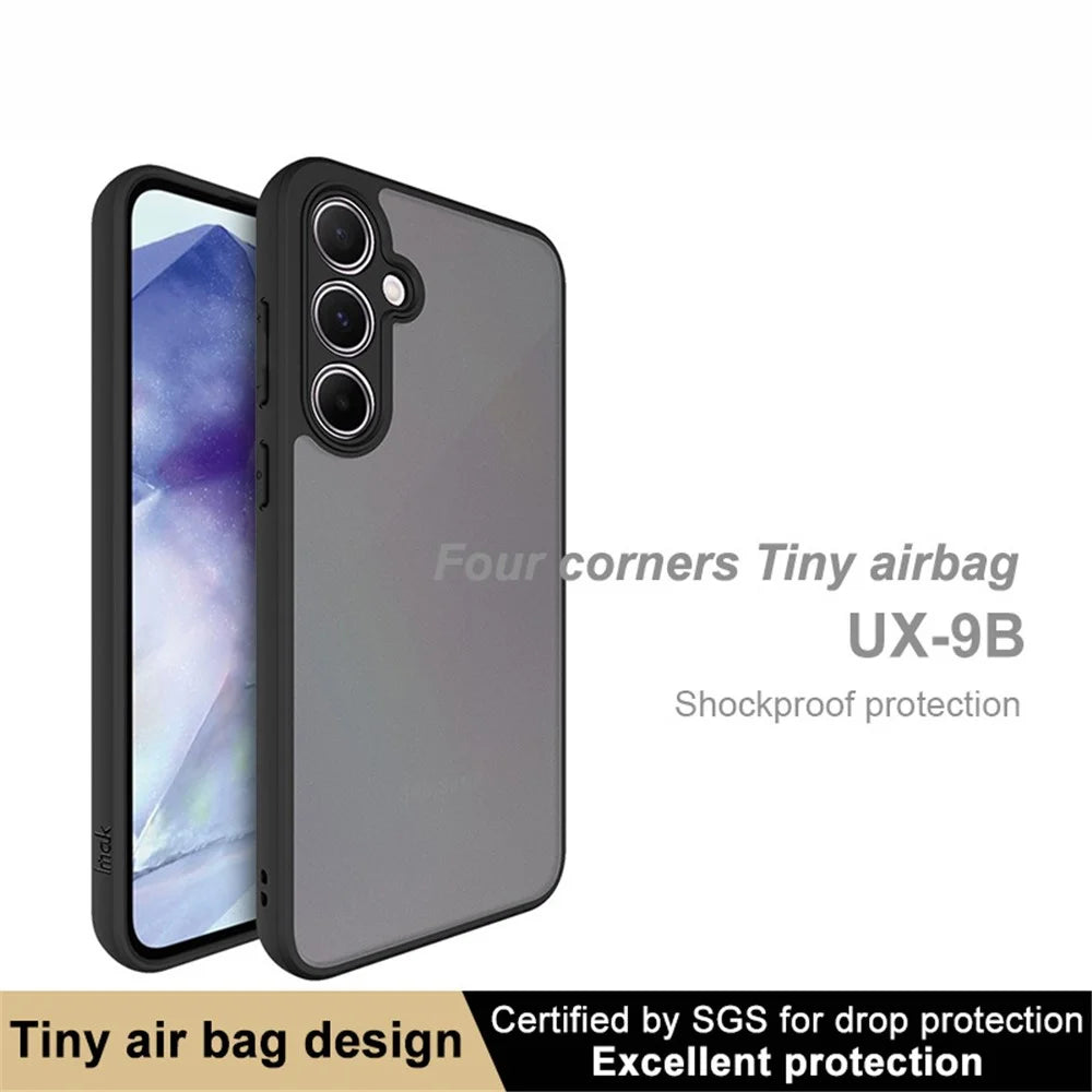 IMAK UX-9B Series For Samsung Galaxy A55 5G Case Tiny Airbag PC+TPU Matte Phone Cover - 3