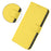 For Samsung Galaxy S24 Ultra Case Solid Color Wallet Leather Phone Cover with Strap - Lemon - 6