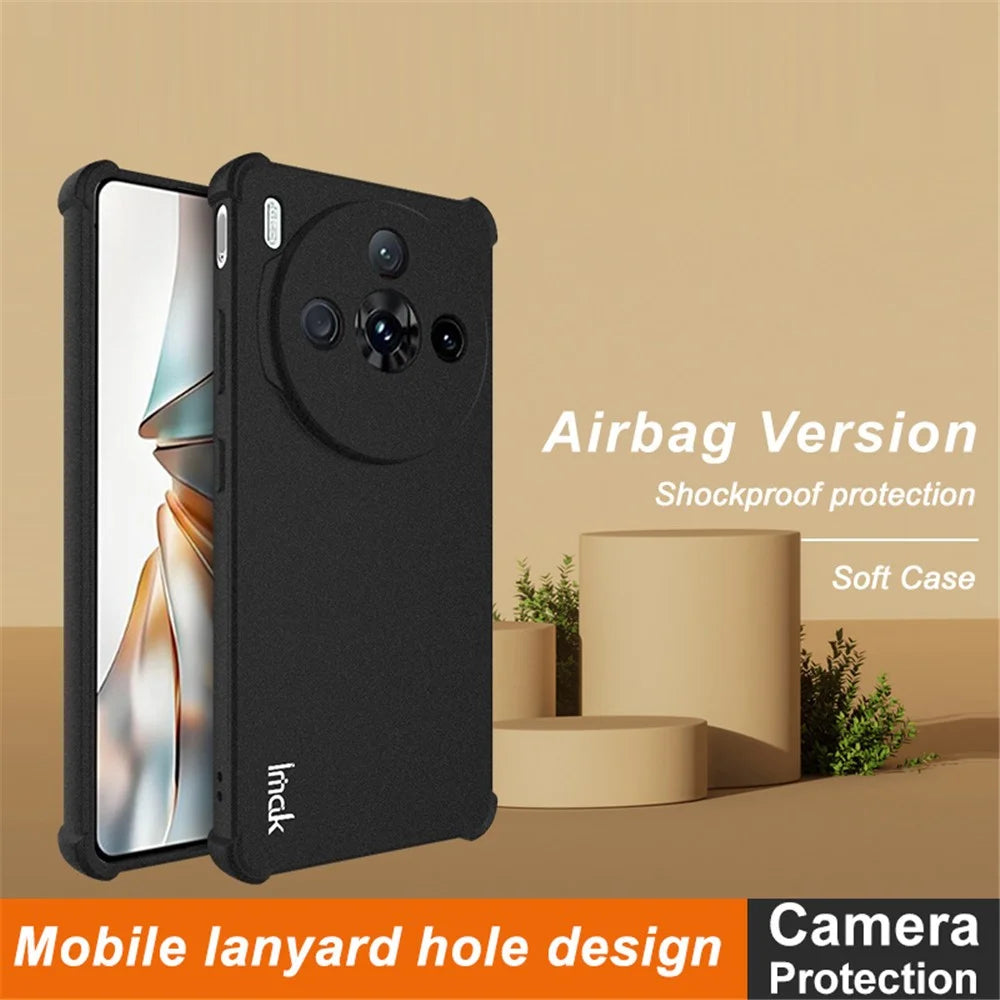 IMAK For ZTE nubia Z60S Pro 5G Case TPU Phone Cover Airbag Shockproof Protection - Black - 2