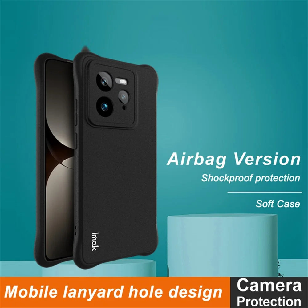 IMAK For Realme GT 7 Pro 5G Case TPU Phone Cover Airbag Shockproof Protection - Black - 2