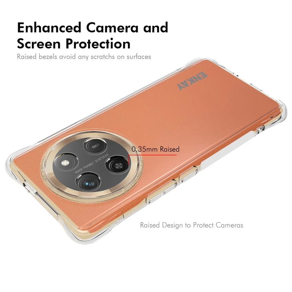 ENKAY HAT PRINCE For vivo X60 Pro 5G (Global) Clear Phone Case   Shockproof Anti-Slip TPU Cover - Transparent - 3