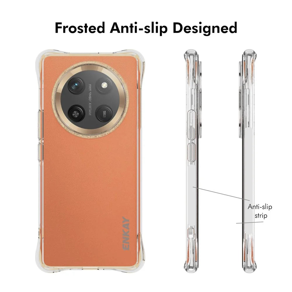 ENKAY HAT PRINCE For vivo X60 Pro 5G (Global) Clear Phone Case   Shockproof Anti-Slip TPU Cover - Transparent - 4