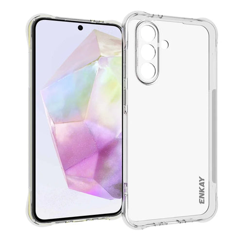 ENKAY HAT PRINCE For Samsung Galaxy A36 5G Clear Phone Case   Shockproof Anti-Slip TPU Cover - Transparent - 1