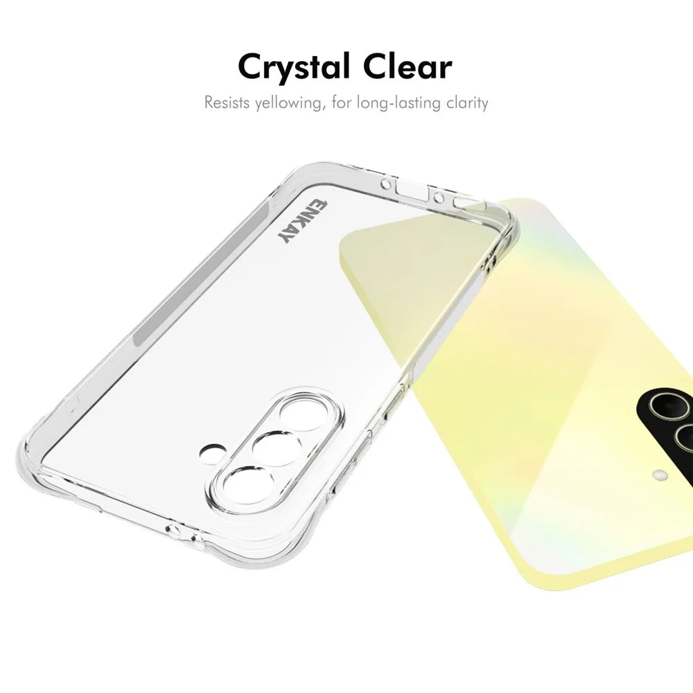 ENKAY HAT PRINCE For Samsung Galaxy A36 5G Clear Phone Case   Shockproof Anti-Slip TPU Cover - Transparent - 5